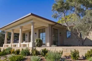 MODERN HOME, MONTECITO Front residential construction