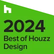 2024 Best of Houzz Design award badge on bright green background
